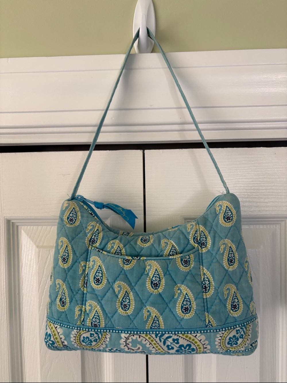 Vera Bradley Retired Bermuda Blue Shoulder Bag Preowned